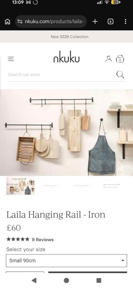 Photo of free Nkuku iron hanging rail (Hatton Wall, EC1N) #1