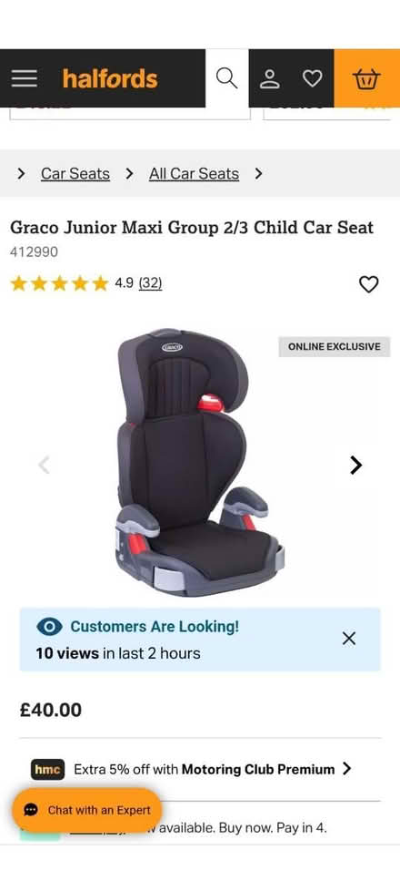 Photo of free Graco Child car seat (NE2 Jesmond) #2