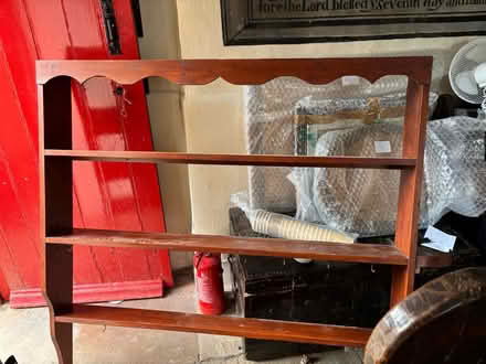 Photo of free Solid Wooden shelving unit 130cm high x 130cm w x 17cm deep (Appleby-in-Westmorland CA16) #1