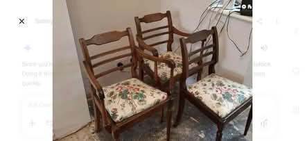 Photo of free Solid twin pedestal Regency style table with 8 chairs (Rubery B45) #4