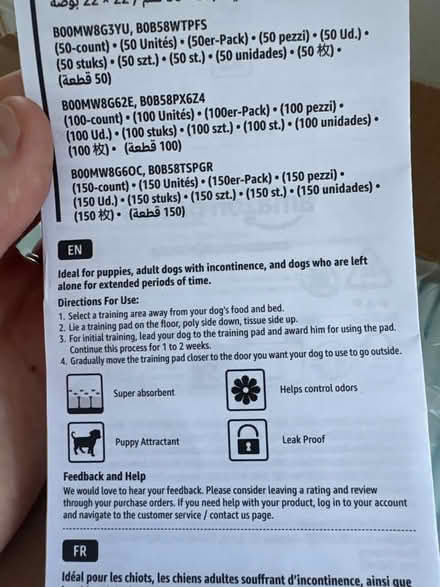 Photo of free Near full pack of puppy pads (Merton SW19) #2