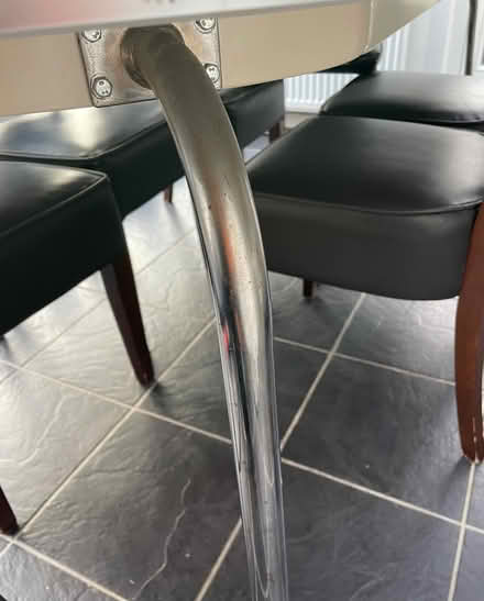 Photo of free 8 seater dining table w chrome legs (Queenstown Road SW8) #2