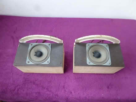 Photo of free Two 8 x 5 in speakers on baffle boards with tweeter boxes (Patchway BS34) #2