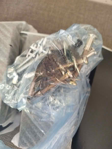 Photo of free Double bed frame brown pu headboard (West Kirby CH48) #4