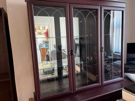 Photo of free Glass fronted Cabinet (Hailsham BN27) #1