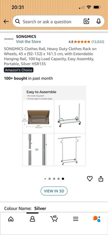 Photo of free Sturdy clothes rail (Brockley SE4) #1