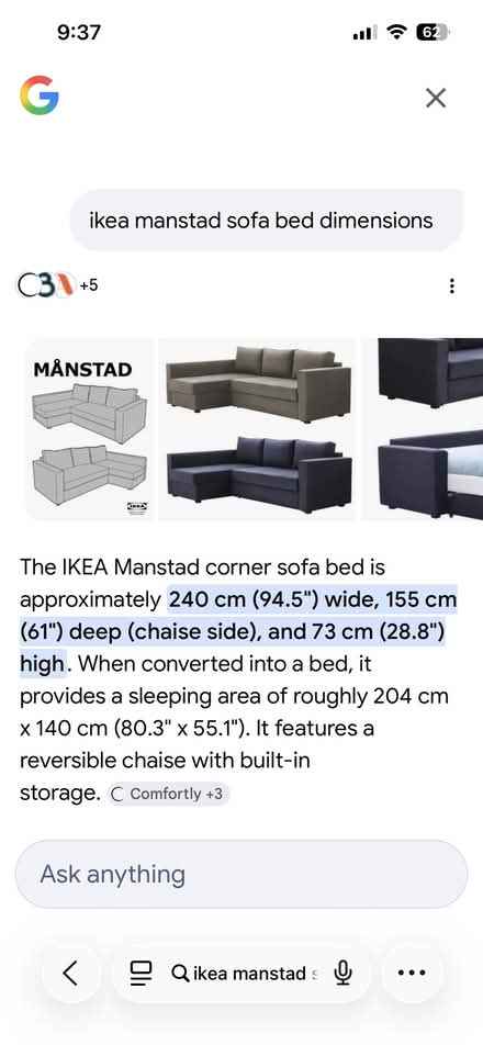 Photo of free IKEA pullout couch and storage (Mimico) #1