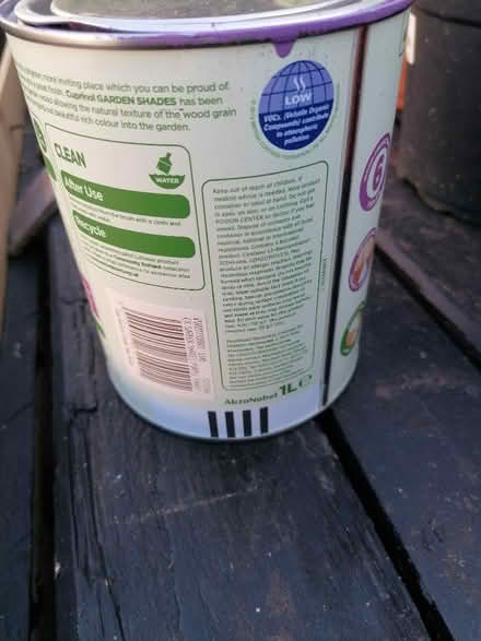 Photo of free Cuprinol wood paint 1 litre (Langney BN23) #2