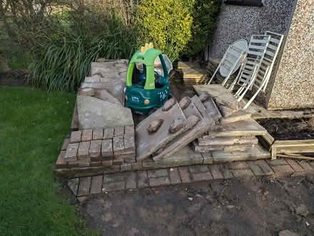 Photo of free Pink and Grey Concrete Pavers (M33 Sale moor) #3