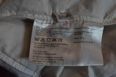 Photo of free Super King Duck Feather Duvet (Crays Hill) #3