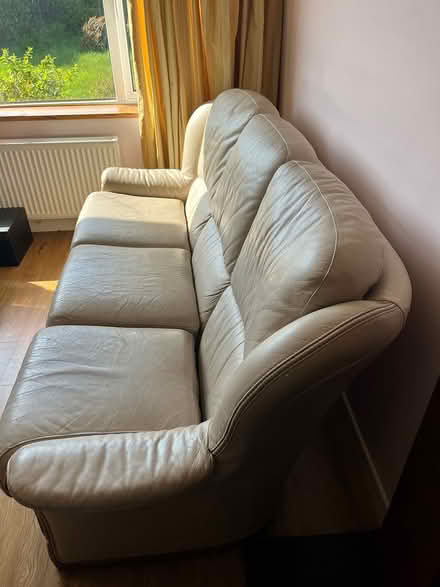 Photo of free Three seater leather couch (Dun Laoghaire) #2