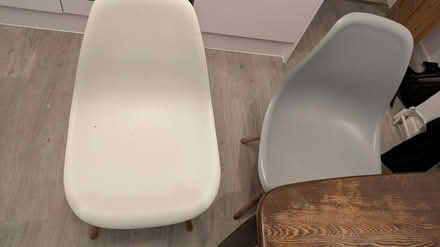Photo of free 4 chairs grey and white (E10) #2