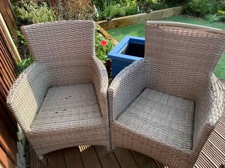 Photo of free Round Rattan Table/4 Chairs.TLC Rqd (WA5) #1