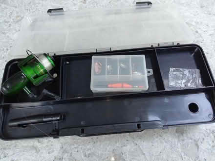 Photo of free Child's fishing box. (Chiswell Green AL2) #1