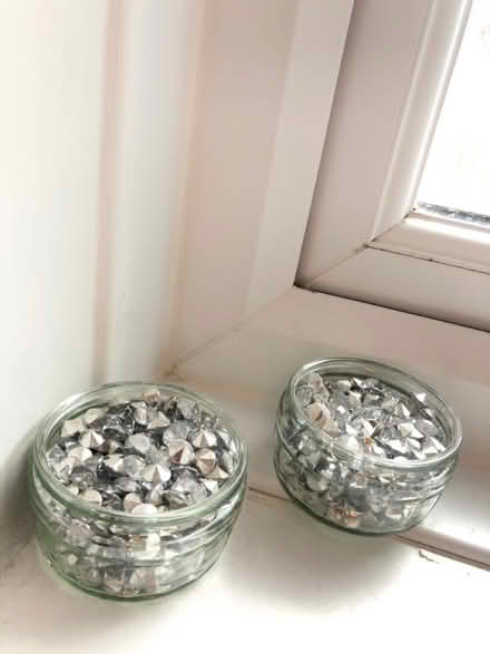 Photo of free glass jars ,decorative diamonds (ne5 4) #1