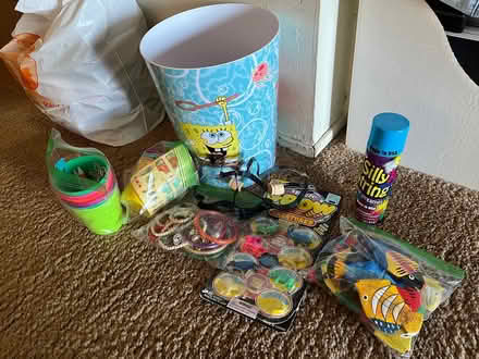 Photo of free Sponge Bob trash can, misc Easter (San Rafael, Glenwood) #1