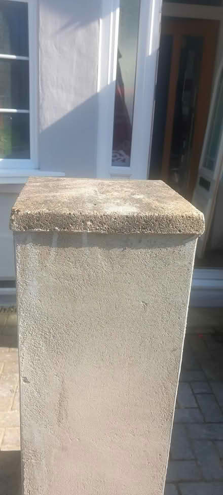 Photo of Stone/Concrete 10" pyramid pier cap (Plumstead Common SE18) #2