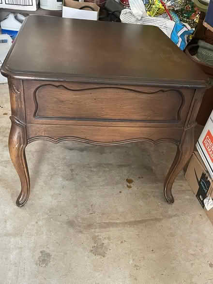 Photo of free Walnut solid wood end table -1960s (Laytonsville) #2