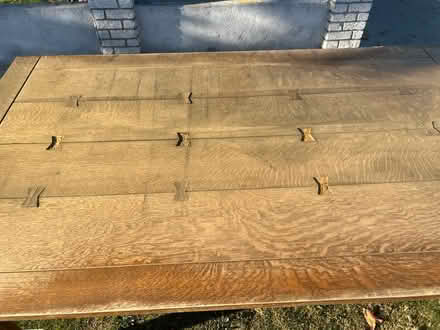 Photo of free CURB ALERT - Lovely wooden table (Hawthorne) #2