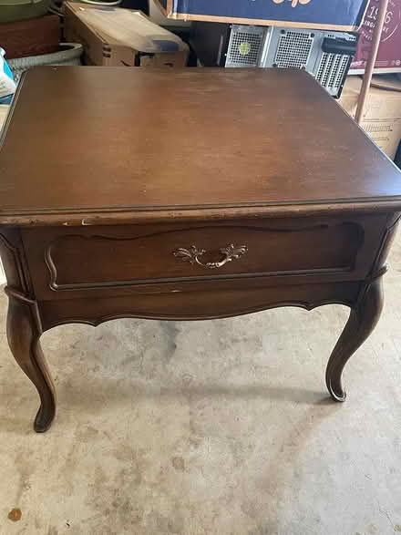 Photo of free Walnut solid wood end table -1960s (Laytonsville) #1