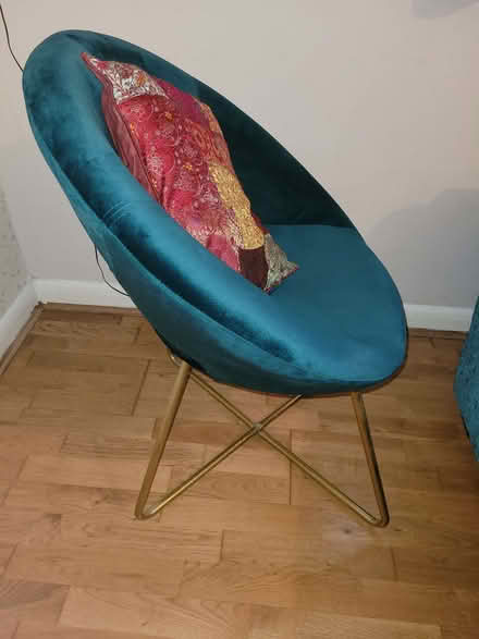 Photo of free Teal blue armchair (South Croydon CR2) #1