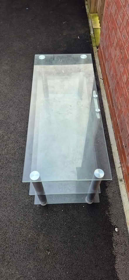 Photo of free Glass TV unit (Leicester, LE2) #1