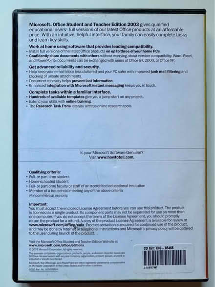 Photo of free Microsoft Office 2003 (Hadlow TN11) #2