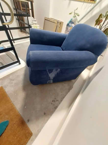 Photo of free Navy blue armchair (N8 near fire station) #2