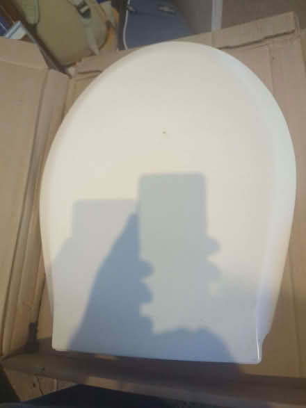 Photo of free White plastic loo seat (St Albans AL1) #1