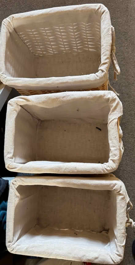 Photo of free 6 Willow baskets 18cm x 28cm (Leighton Buzzard LU7) #2