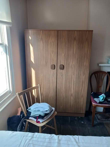 Photo of free Wardrobe teak affect (Clapham North London SW4) #3