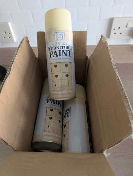 Photo of free 5 x chalk spray paint (Kenton NE3) #1