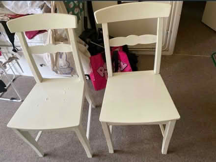 Photo of free Four wooden table chairs (CB3) #1