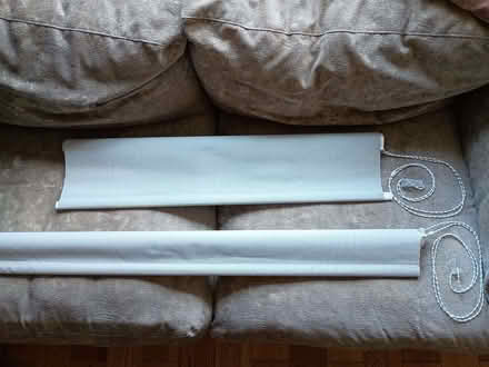 Photo of free Two grey herring bone pattern roller blinds. (Upper Wolvercote OX2) #1