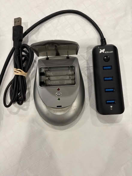 Photo of free USB Hub and Travel Battery Charger (Belmont, MA) #1