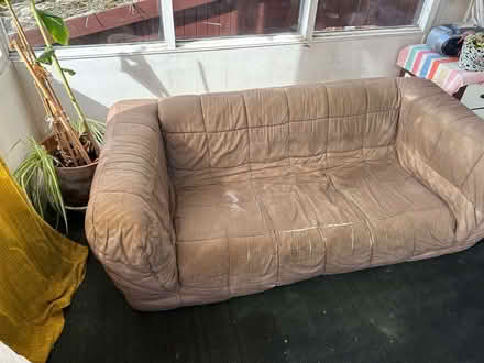 Photo of free Habitat 70s super soft sofa (needs reupholstering) (Chipping Barnet EN5) #1