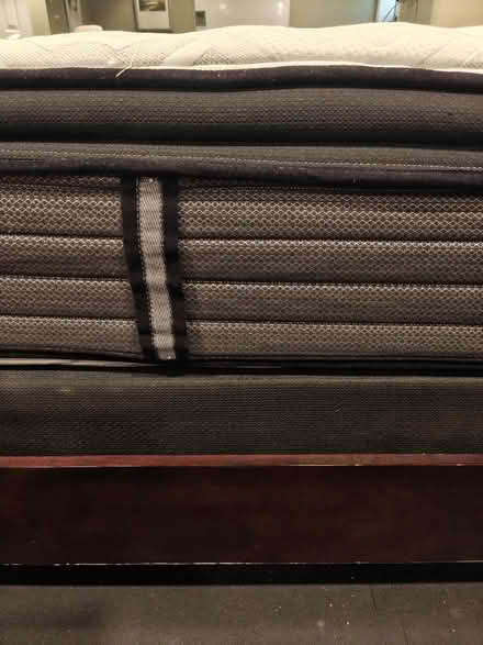 Photo of free Queen size mattress, box and frame (Cypress Point Rd, Lincolnia) #3