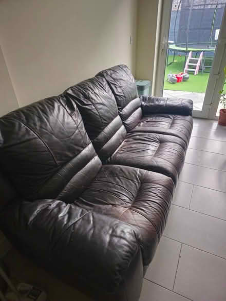 Photo of free Recliner leather Sofa (Lucan) #1