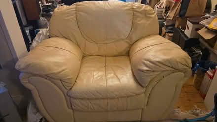 Photo of free Yellow leather armchair (Kingsbury NW9) #1
