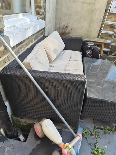 Photo of free Rattan sofa and table (Wormholt W12) #2
