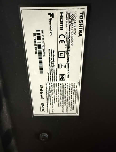 Photo of free toshiba TV (Nothing Hill W2) #3
