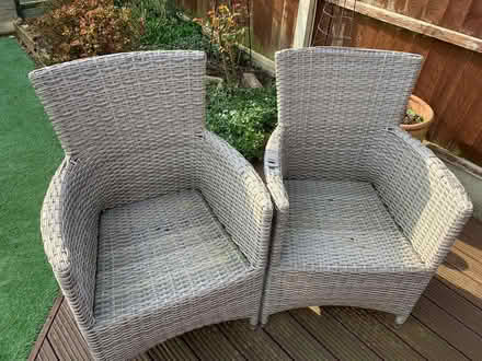 Photo of free Round Rattan Table/4 Chairs.TLC Rqd (WA5) #2