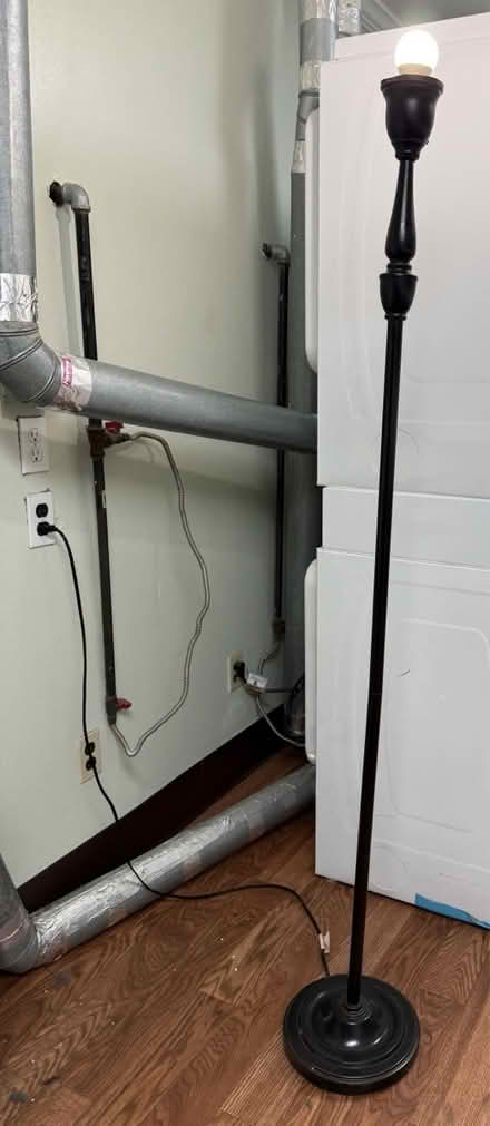 Photo of free Black metal floor lamp (Valencia Avenue, Sunnyvale) #2