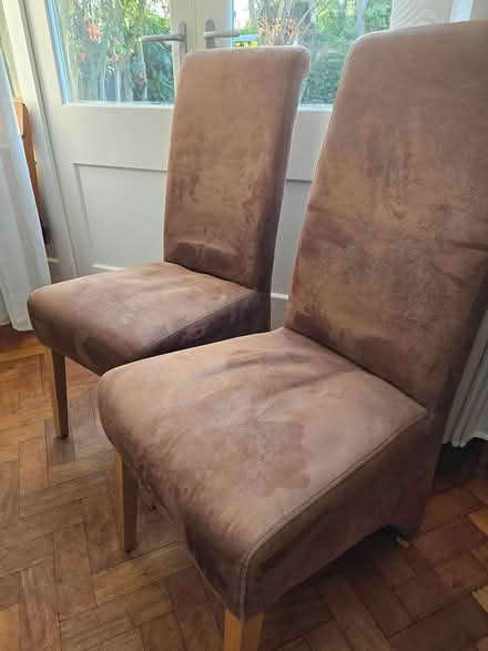 Photo of free Pair of dining room chairs (Aldersbrook) #2