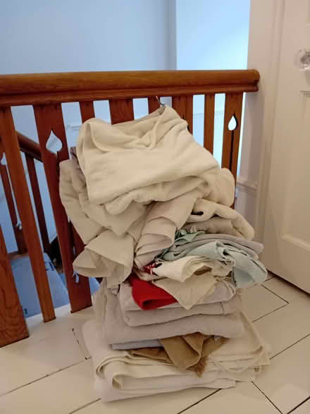 Photo of free Big pile of old towels (Moorfields) #1