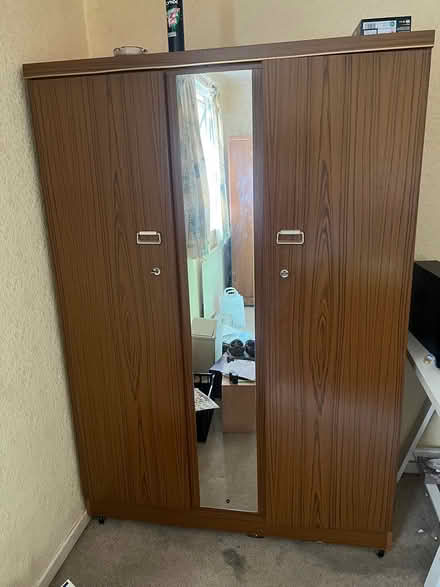 Photo of free 2 vintage wardrobes 1 tall bookcase (W4 2Ta) #1