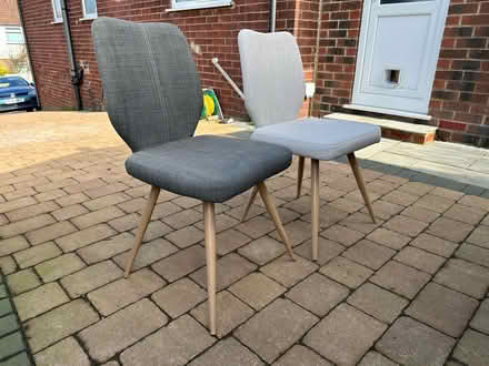 Photo of free 2 fabric covered dining chairs (Leeds LS16) #1