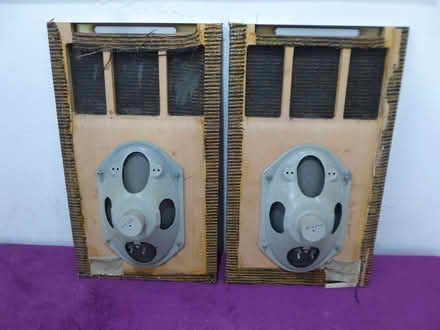 Photo of free Two 8 x 5 in speakers on baffle boards with tweeter boxes (Patchway BS34) #1