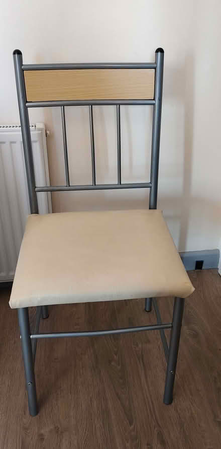 Photo of free Dining chairs x 3 (Woodseats S8) #1