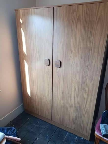 Photo of free Wardrobe teak affect (Clapham North London SW4) #2